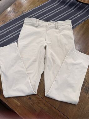 Men's Slim-Fit Cream Chinos